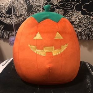 Squishmallow Orange Pumpkin Jack o lantern Saul Halloween 12in